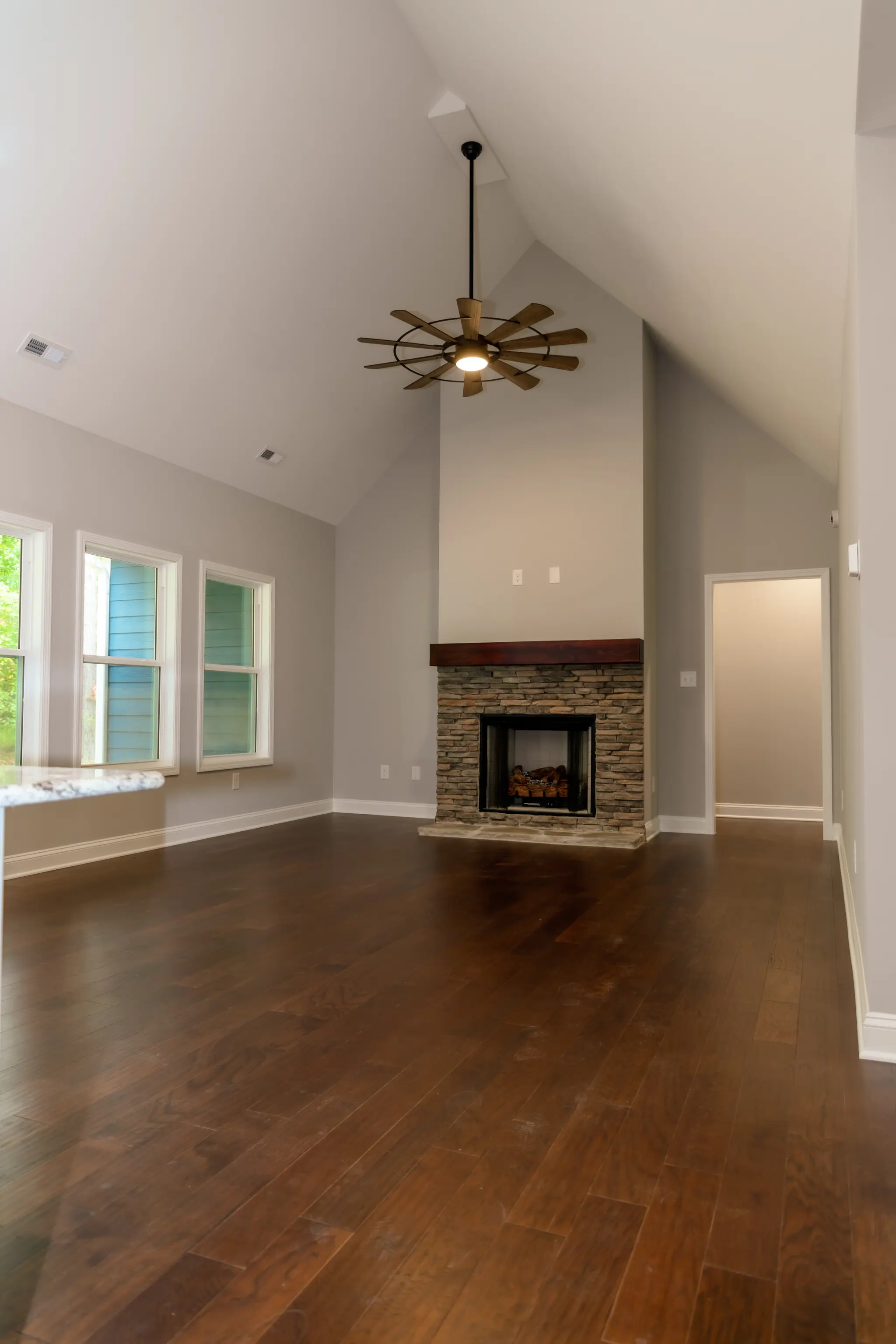 Optional Fireplace and Vaulted Ceiling in the Great Room