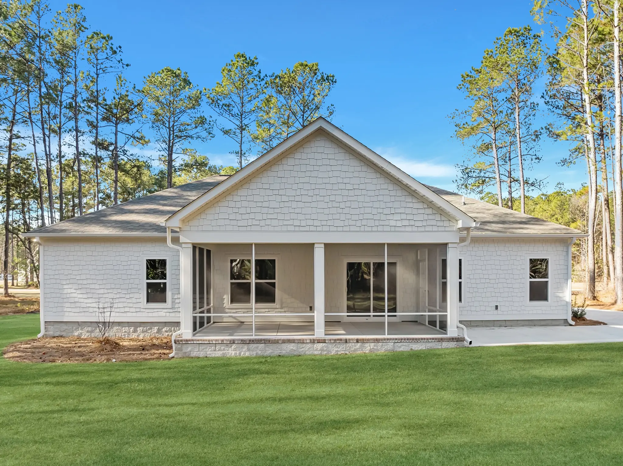 The Chatham with rear screened in porch