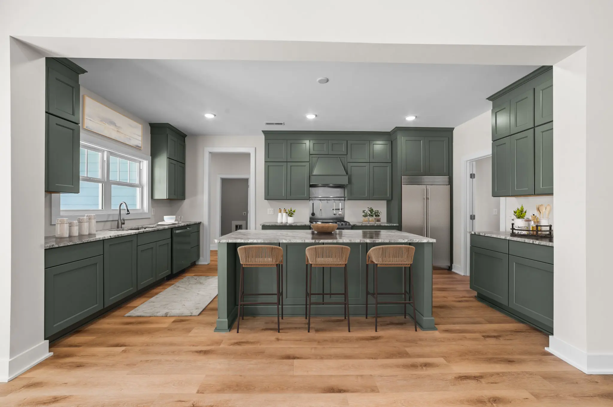 Modified Kitchen. This image has been virtually staged.