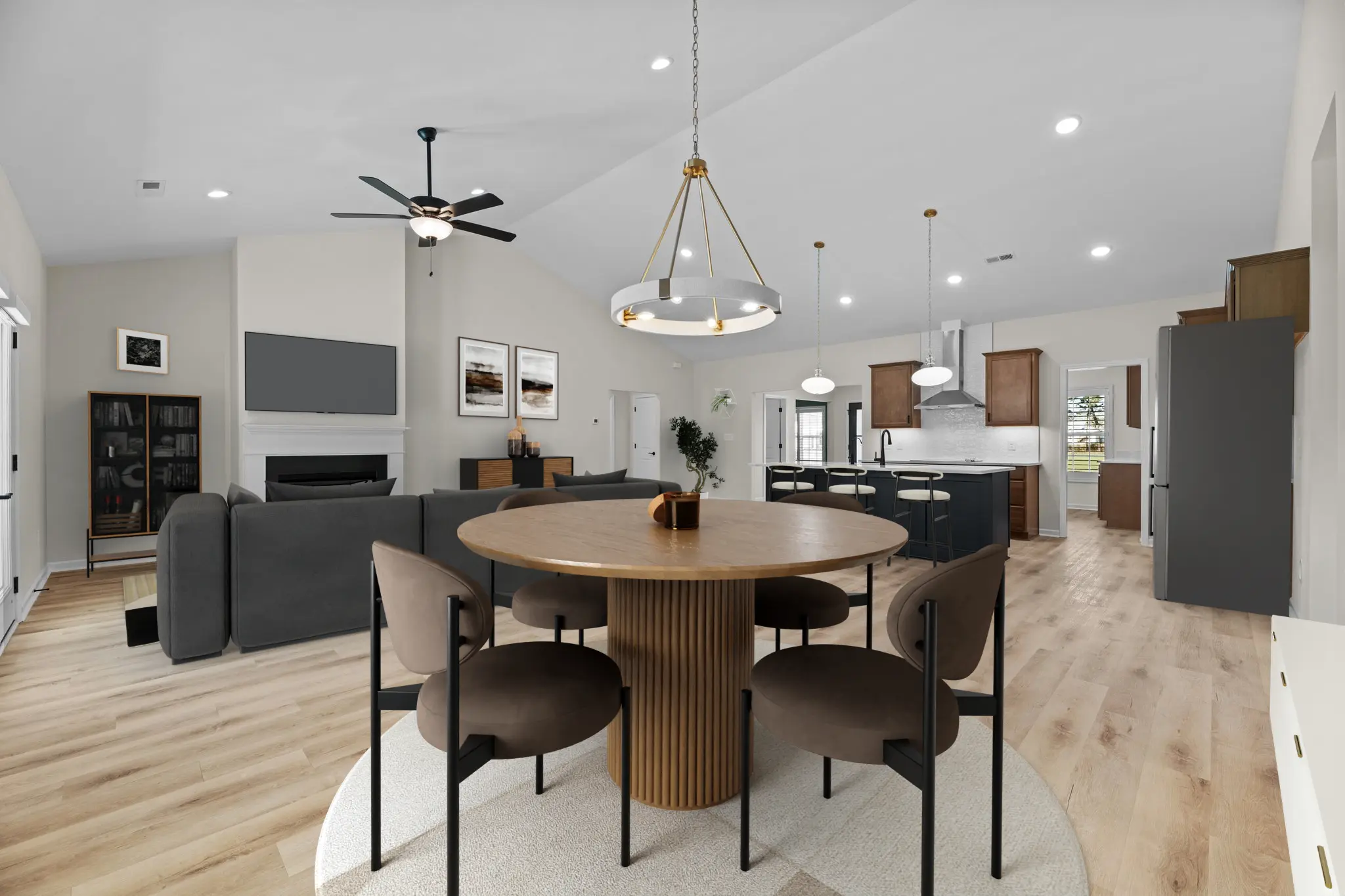 Great Room / Kitchen. This image has been virtually staged.