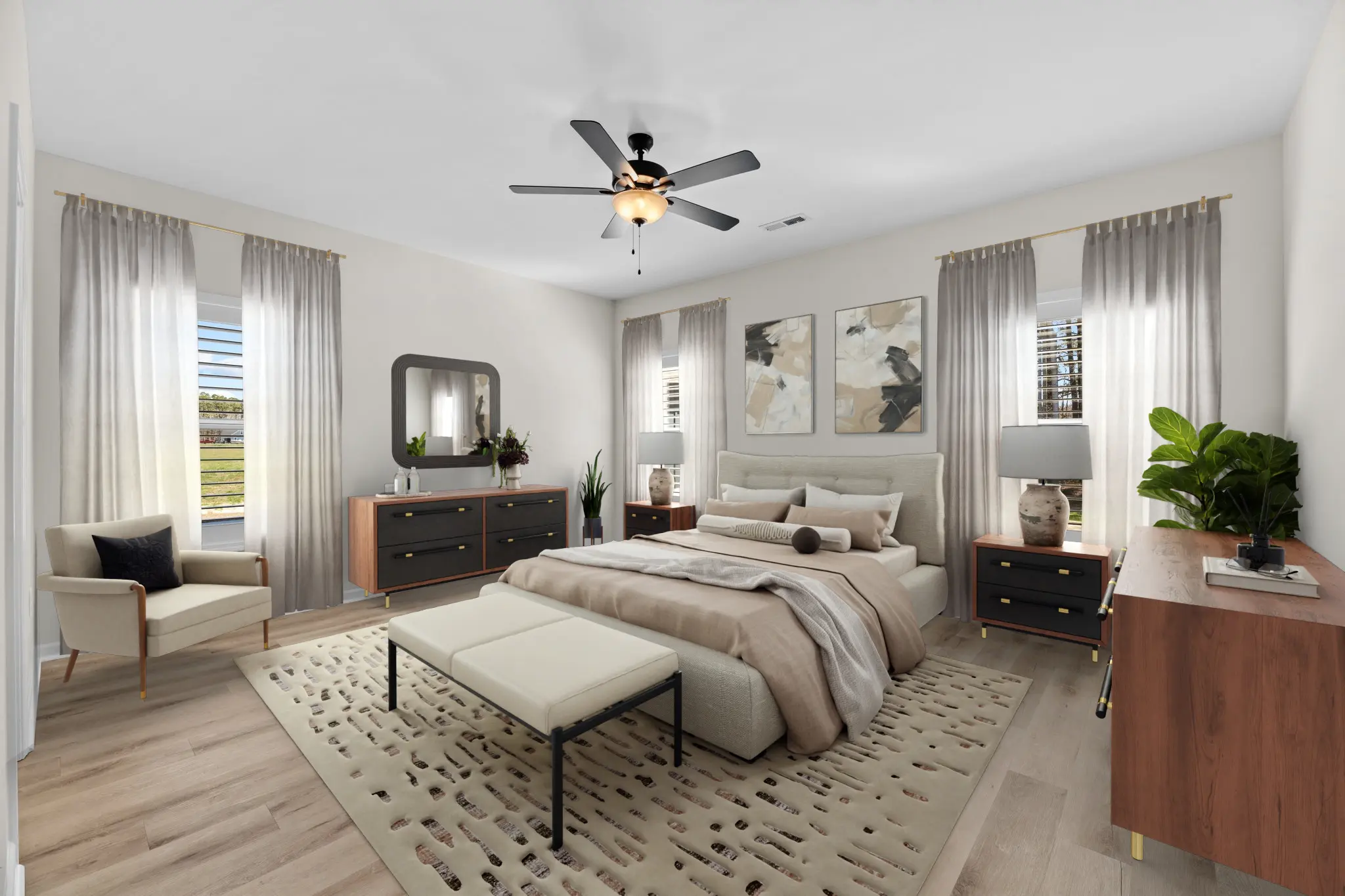 Owner's Suite. This image has been virtually staged.