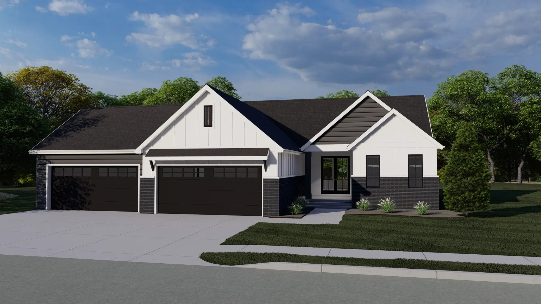 Poplar-Farmhouse - 4 Car